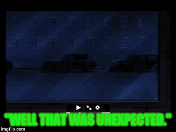 Creeper's identity crisis! | "WELL THAT WAS UNEXPECTED." | image tagged in gifs,the creeper | made w/ Imgflip video-to-gif maker