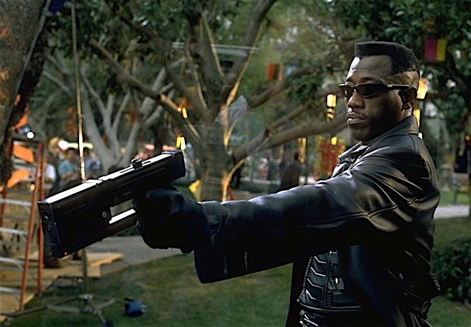 High Quality Wesley Snipes with Gun Blank Meme Template
