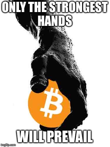 ONLY THE STRONGEST HANDS; WILL PREVAIL | made w/ Imgflip meme maker