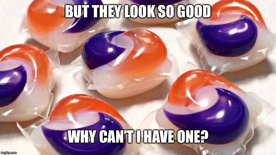 Tide pods are not for eating stupids | BUT THEY LOOK SO GOOD; WHY CAN’T I HAVE ONE? | image tagged in you can't fix stupid | made w/ Imgflip meme maker