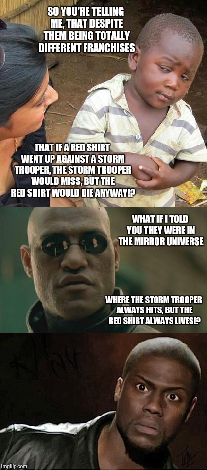 Red shirt vs stormtrooper - Imgflip