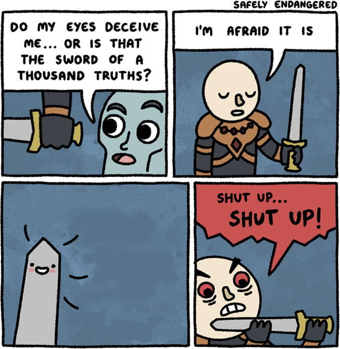 sword of a thousand truths Blank Meme Template