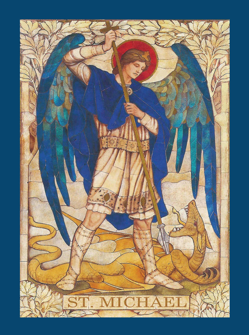 st. michael slays dragon Blank Meme Template