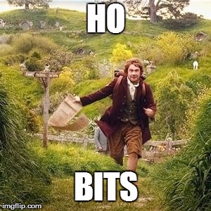 Hobbit adventure | HO BITS | image tagged in hobbit adventure | made w/ Imgflip meme maker