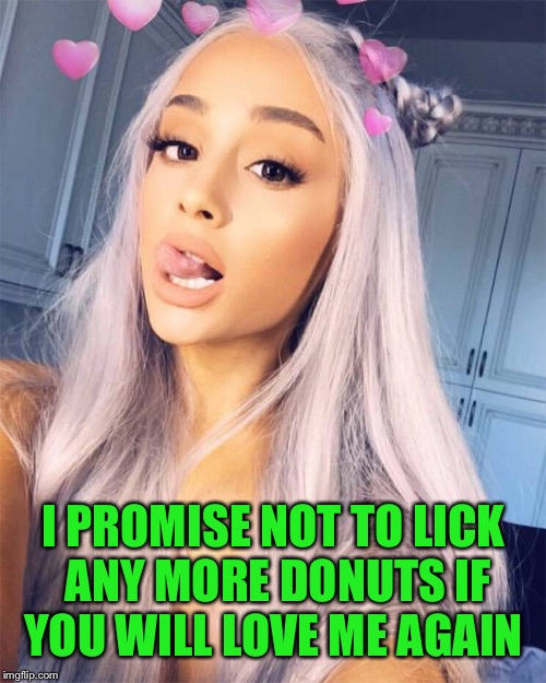 I PROMISE NOT TO LICK ANY MORE DONUTS IF YOU WILL LOVE ME AGAIN | made w/ Imgflip meme maker