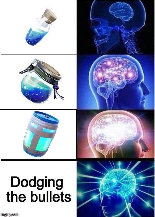 Expanding Brain Meme | Dodging the bullets | image tagged in memes,expanding brain | made w/ Imgflip meme maker