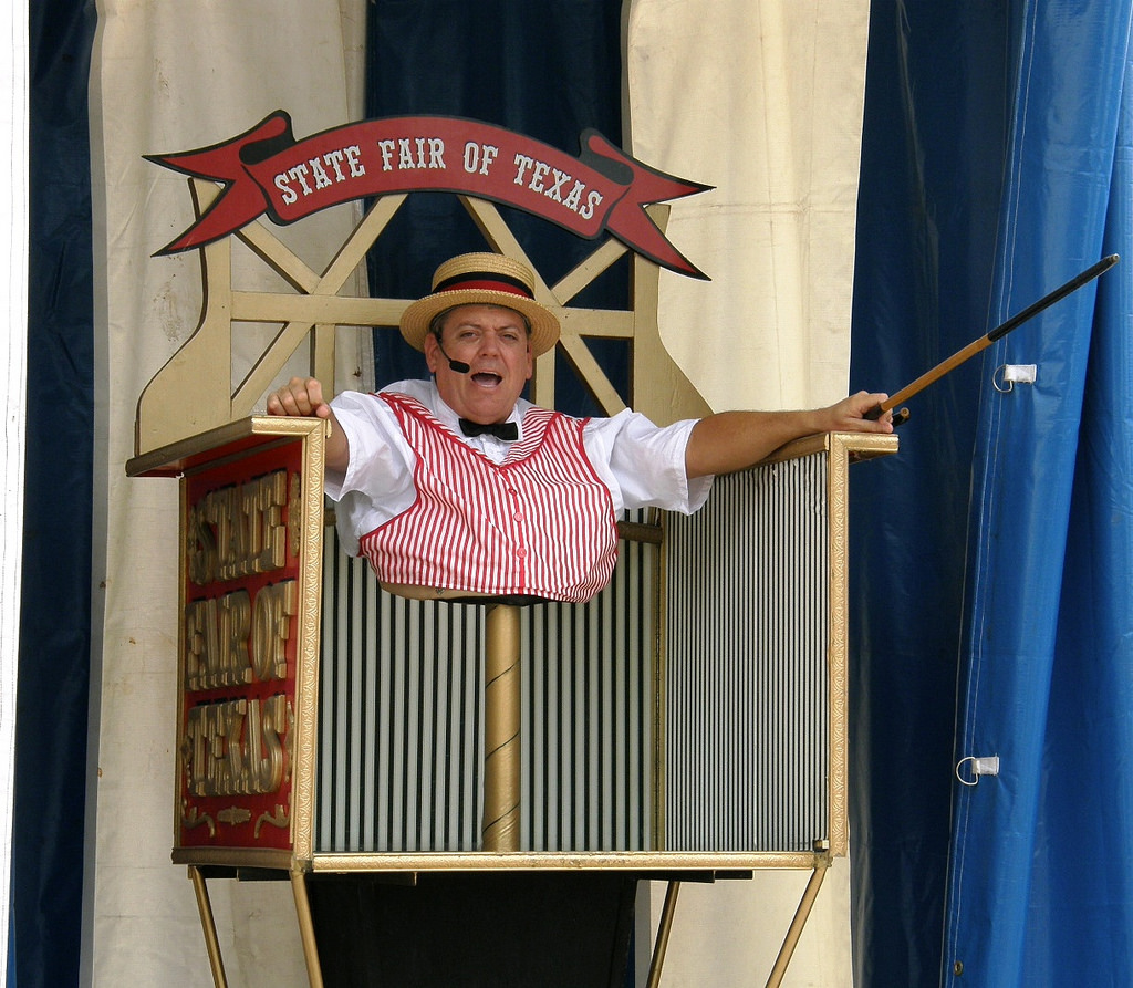 Carnival Barker Blank Meme Template