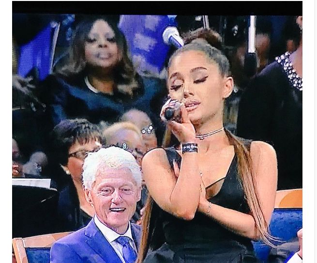 Ariana Grande Bill Clinton Blank Meme Template