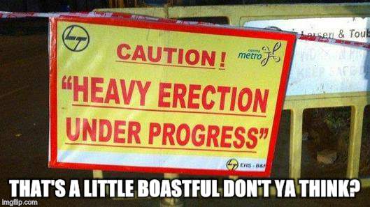 It's heavy | THAT'S A LITTLE BOASTFUL DON'T YA THINK? | image tagged in funny memes,road construction | made w/ Imgflip meme maker