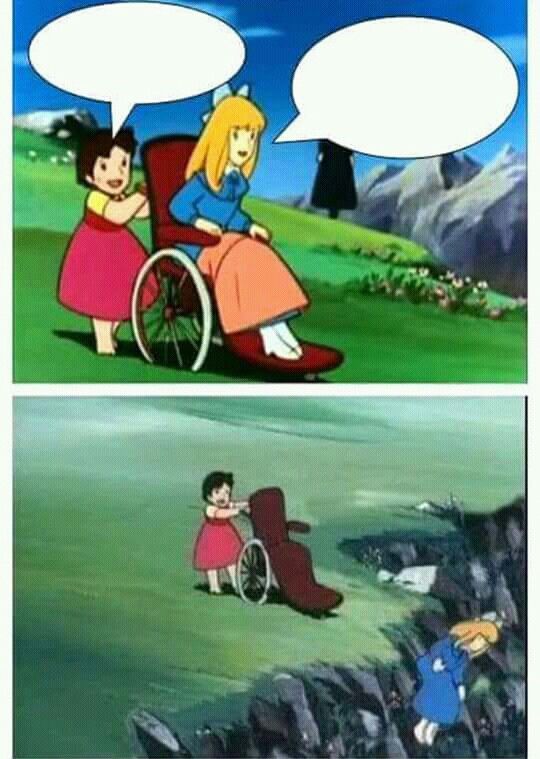High Quality wheelchair girl Blank Meme Template