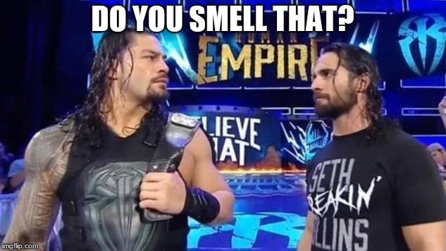  DO YOU SMELL THAT? | image tagged in wwe | made w/ Imgflip meme maker