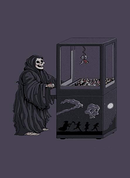 Grim Reaper Claw Machine Blank Meme Template