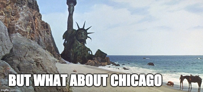 BUT WHAT ABOUT CHICAGO | BUT WHAT ABOUT CHICAGO | image tagged in politics,whataboutism,chicago,donald trump,gun control | made w/ Imgflip meme maker