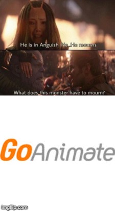 rip | image tagged in goanimate,what does this monster half to morun | made w/ Imgflip meme maker
