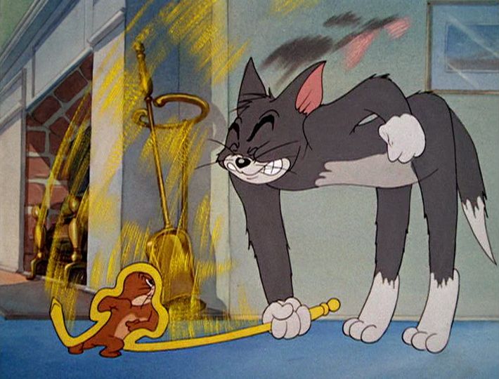 Tom & Jerry hit Blank Meme Template