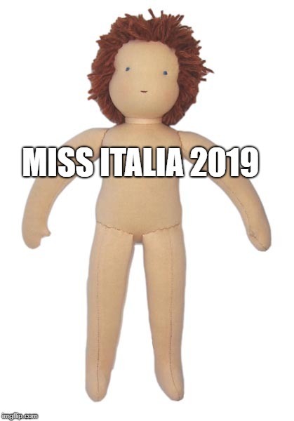show me on the doll | MISS ITALIA 2019 | image tagged in show me on the doll | made w/ Imgflip meme maker