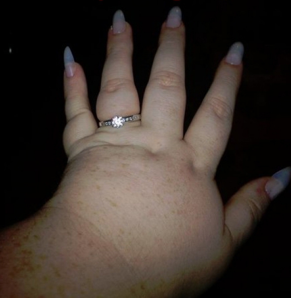 Engagement ring fat hand Blank Meme Template