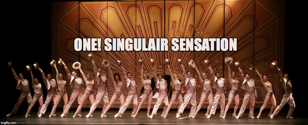 Singulair | ONE!
SINGULAIR SENSATION | image tagged in singulair,pharmacy,chorusline,one | made w/ Imgflip meme maker