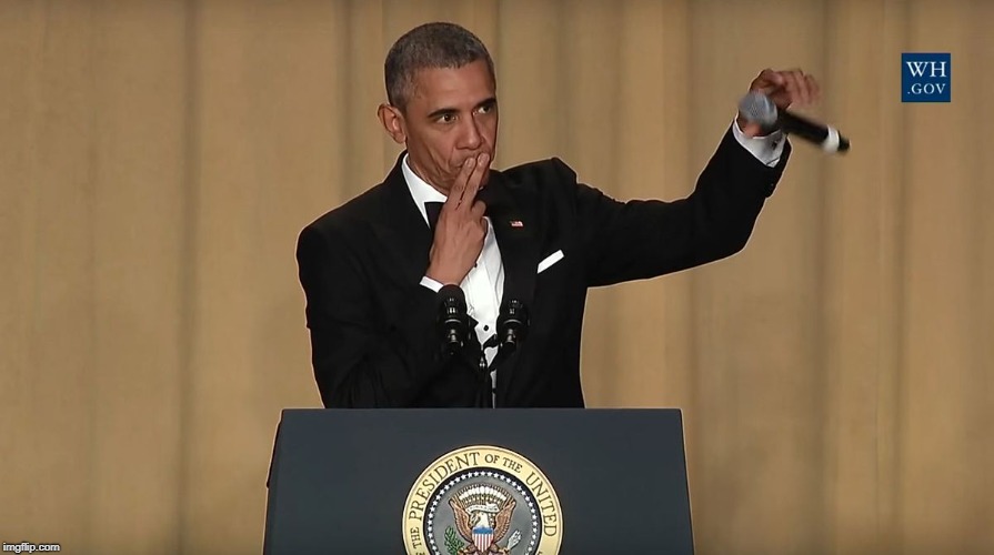 Barack Obama mic drop | image tagged in barack obama mic drop | made w/ Imgflip meme maker