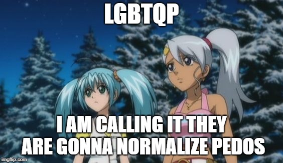 LGBTQP | LGBTQP; I AM CALLING IT THEY ARE GONNA NORMALIZE PEDOS | image tagged in lgbtq pedo anime waifu perv pervert bakugan | made w/ Imgflip meme maker