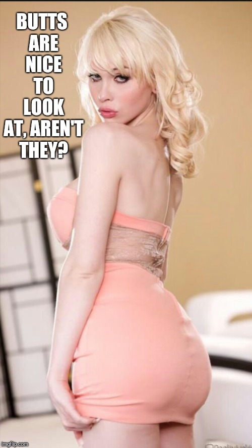 BUTTS ARE NICE TO LOOK AT, AREN'T THEY? | made w/ Imgflip meme maker