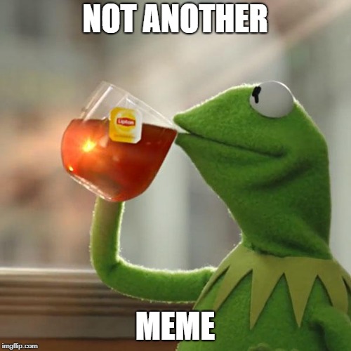 But That's None Of My Business | NOT ANOTHER; MEME | image tagged in memes,but thats none of my business,kermit the frog | made w/ Imgflip meme maker