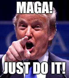 Trump Trademark | MAGA! JUST DO IT! | image tagged in trump trademark | made w/ Imgflip meme maker