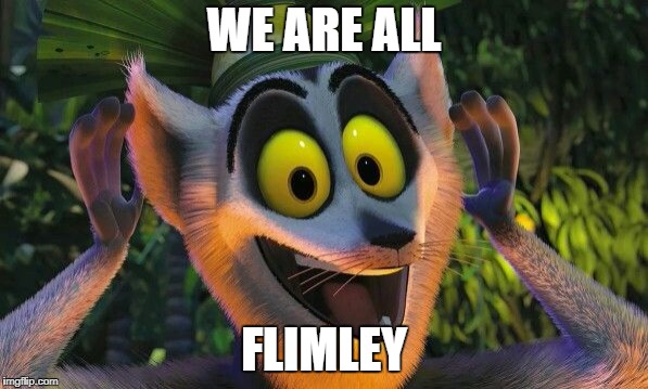 King Julian Move it | WE ARE ALL; FLIMLEY | image tagged in king julian move it | made w/ Imgflip meme maker