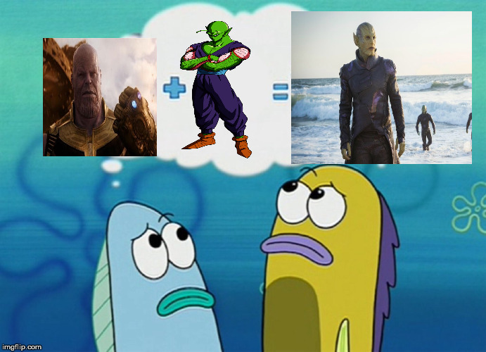 Skrulls MCU First Look | image tagged in skrulls,marvel,thanos,dbz,piccolo,memes | made w/ Imgflip meme maker