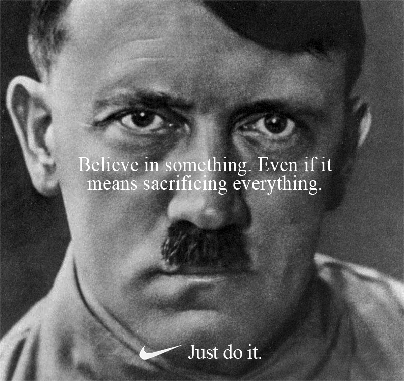 Nike-Hitler Blank Meme Template