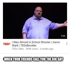 WHEN YOUR FRIENDS CALL YOU THE BIG GAY | image tagged in memes,funny memes | made w/ Imgflip meme maker