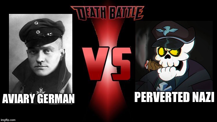 Red Baron vs Shadman  | AVIARY GERMAN; PERVERTED NAZI | image tagged in death battle,red baron,shadman,memes,who would win | made w/ Imgflip meme maker
