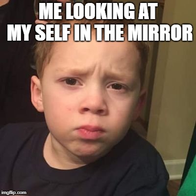 Me Looking At My Self In  The Mirror | ME LOOKING AT MY SELF IN THE MIRROR | image tagged in gavin | made w/ Imgflip meme maker