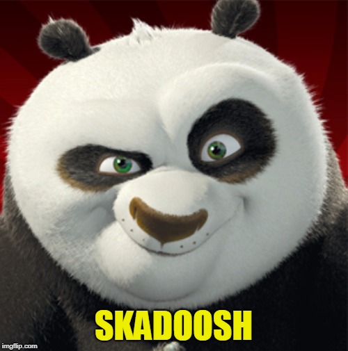 kung fu panda | SKADOOSH | image tagged in kung fu panda | made w/ Imgflip meme maker