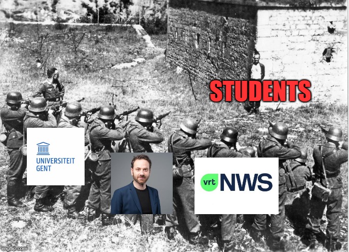 Students in Belgium. | STUDENTS | image tagged in media,students,politics,liberal media,journalist,belgium | made w/ Imgflip meme maker