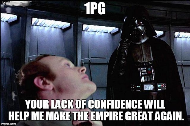 I Find Your Lack Of Faith Disturbing Meme Generator