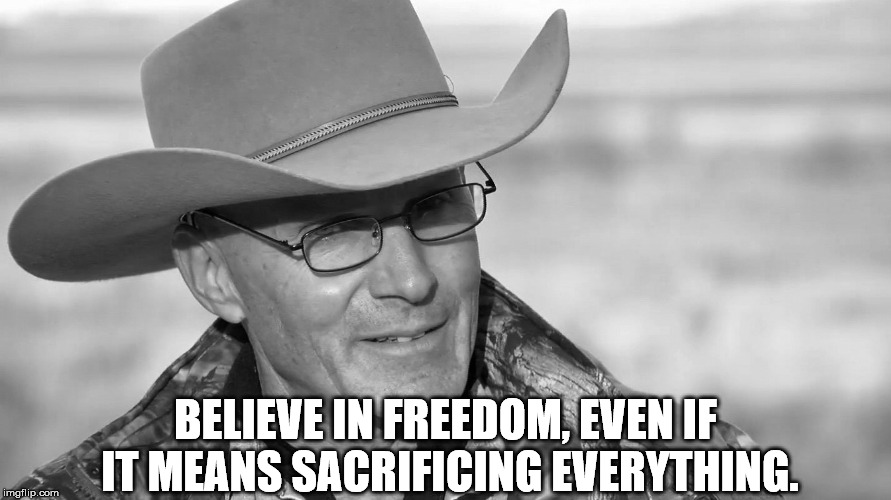 BELIEVE IN FREEDOM, EVEN IF IT MEANS SACRIFICING EVERYTHING. | image tagged in believe in somethong | made w/ Imgflip meme maker