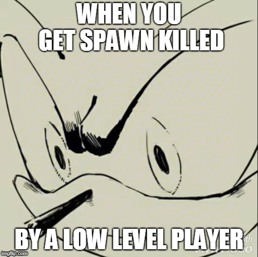 damn low level players | WHEN YOU GET SPAWN KILLED; BY A LOW LEVEL PLAYER | image tagged in rage | made w/ Imgflip meme maker