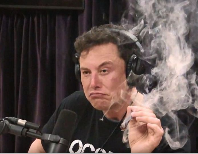 Elon Musk smoking a joint Blank Template Imgflip