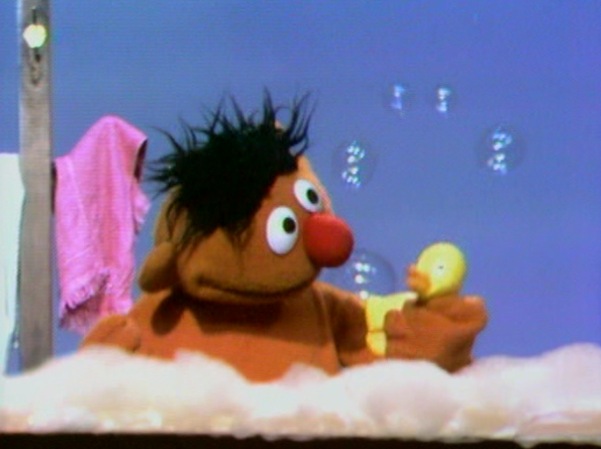 Ernie bathtub Blank Meme Template