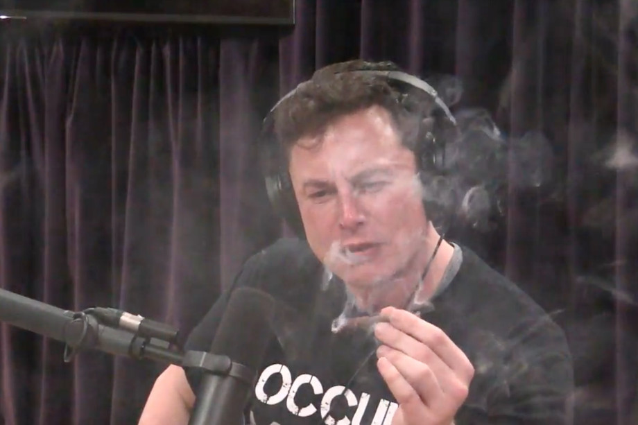 Smoking Elon Blank Meme Template