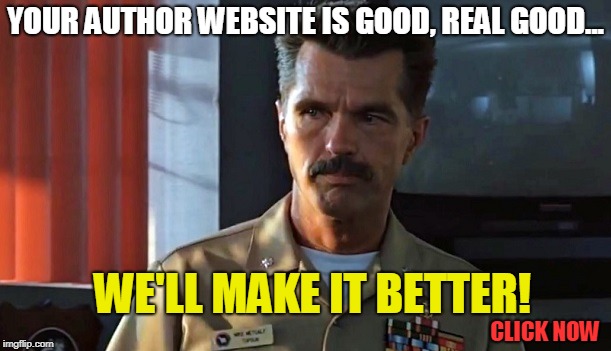 Top Gun Viper | YOUR AUTHOR WEBSITE IS GOOD, REAL GOOD... WE'LL MAKE IT BETTER! CLICK NOW | image tagged in top gun viper | made w/ Imgflip meme maker