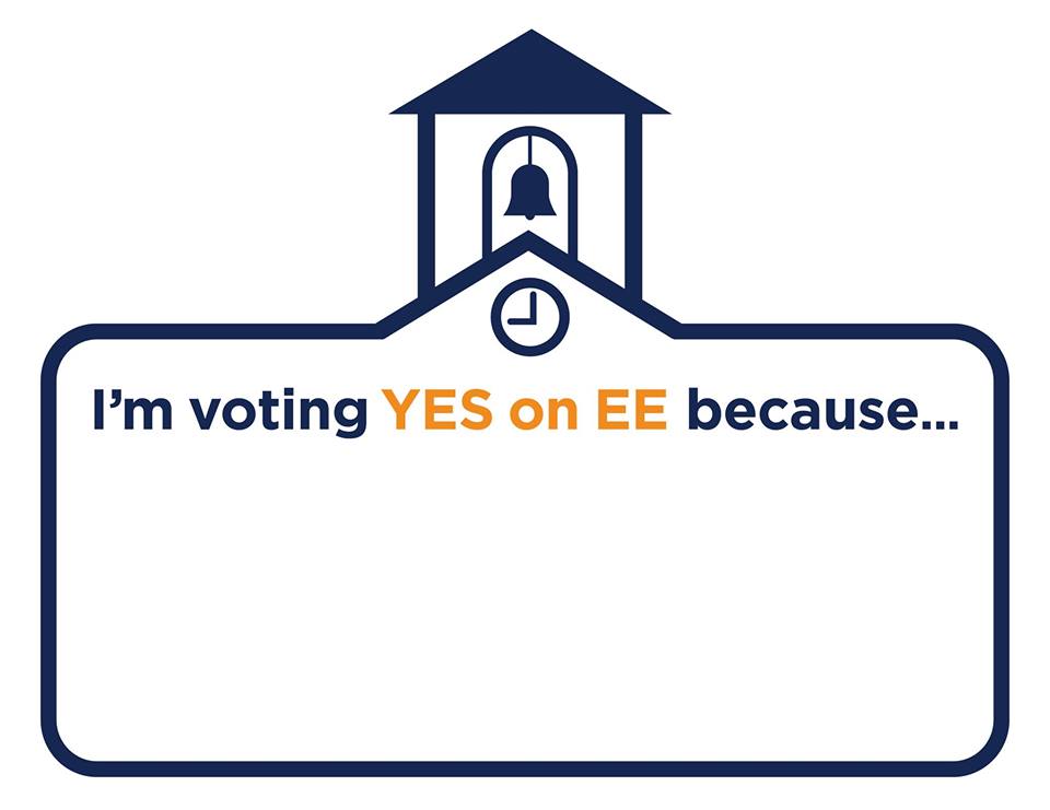 I'm voting YES on EE because... Blank Meme Template