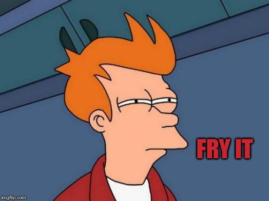 Futurama Fry Meme | FRY IT | image tagged in memes,futurama fry | made w/ Imgflip meme maker