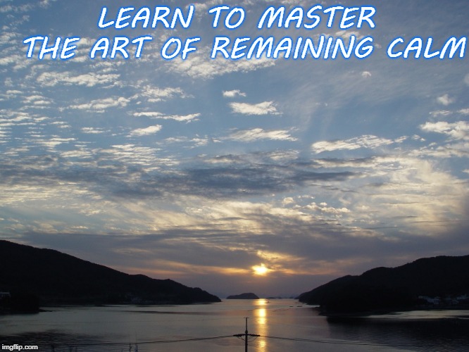 remain calm | LEARN TO MASTER THE ART OF REMAINING CALM | image tagged in remain calm | made w/ Imgflip meme maker