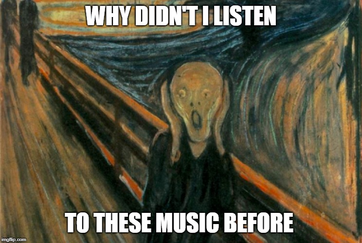 oh why oh why | WHY DIDN'T I LISTEN; TO THESE MUSIC BEFORE | image tagged in music,fans | made w/ Imgflip meme maker