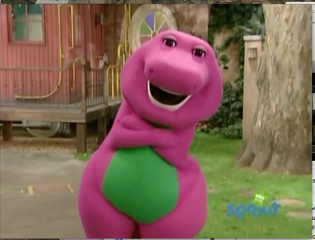 barney dinosaur hug Blank Meme Template