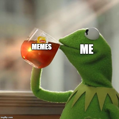 But That's None Of My Business | ME; MEMES | image tagged in memes,but thats none of my business,kermit the frog | made w/ Imgflip meme maker