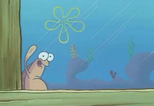 spongebob waving fish Blank Meme Template