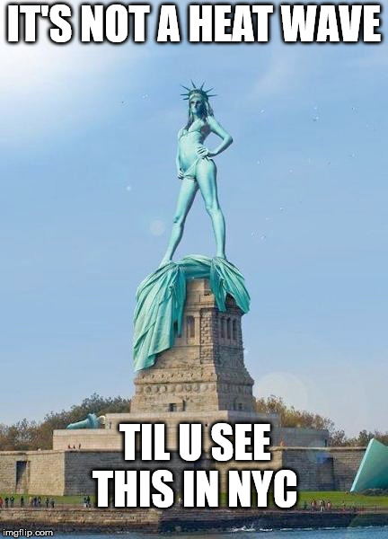 IT'S NOT A HEAT WAVE; TIL U SEE THIS IN NYC | made w/ Imgflip meme maker